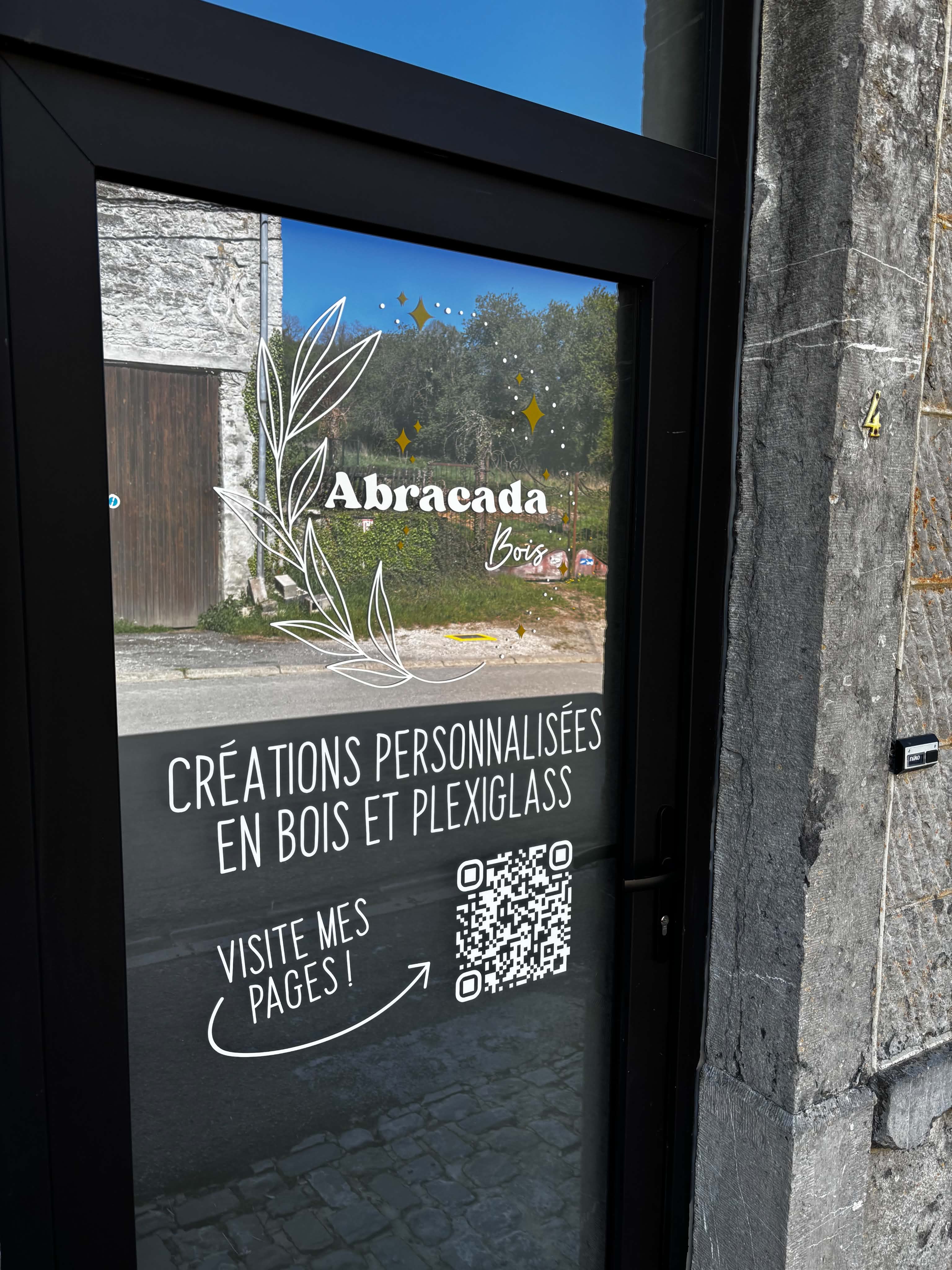 Stickers vitre & lettrage véhicule – Abracada Bois — image 2