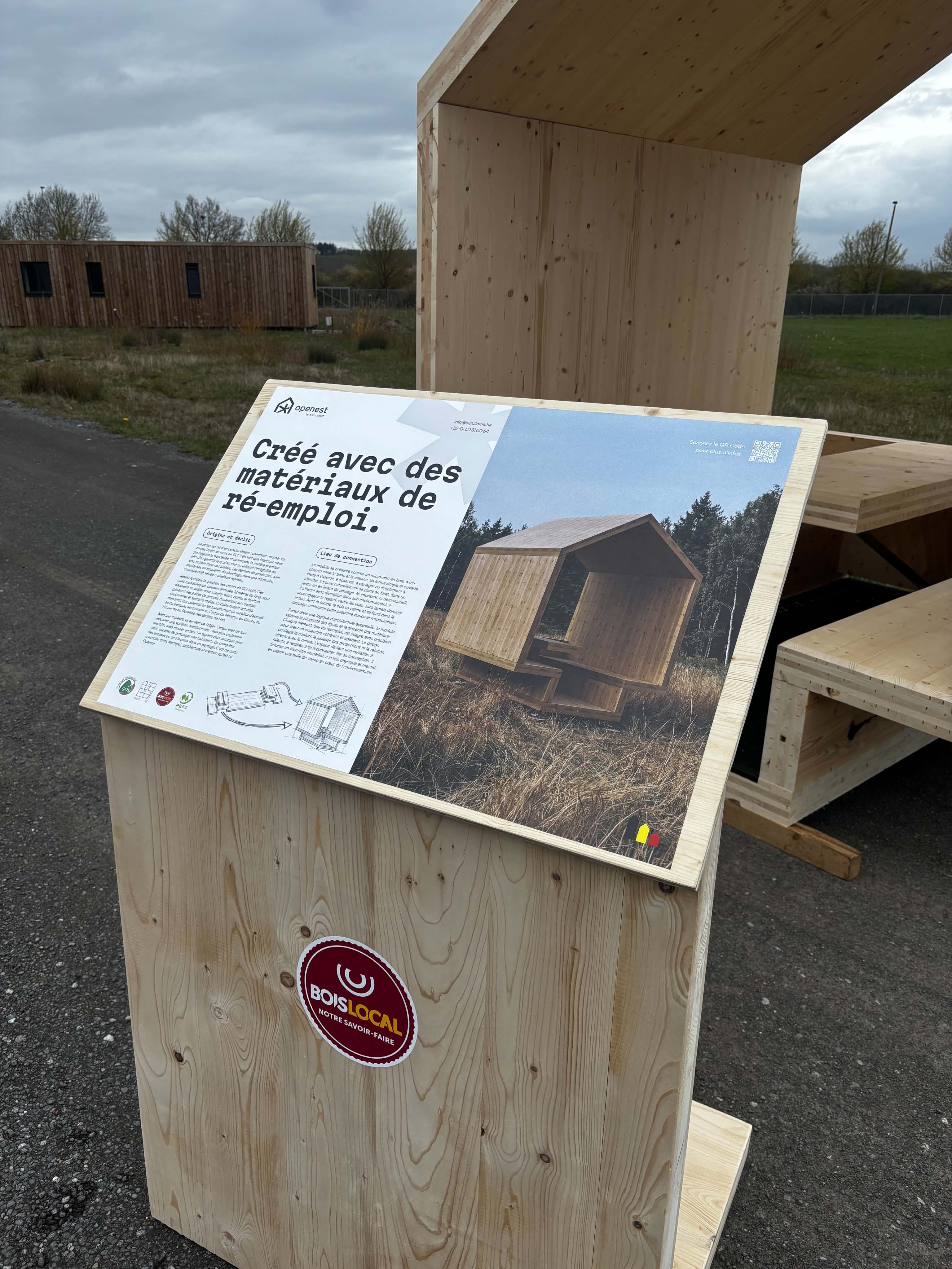 Logo, lettrage & panneau d'exposition – Openest by Stabilame — image 2
